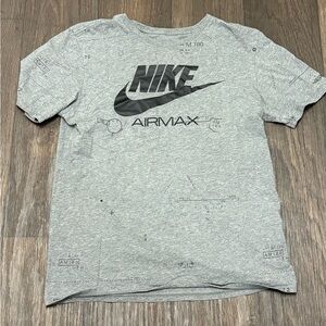 Nike Air Max Tee Shirt Men’s Medium Gray Black | Athletic T-Shirt